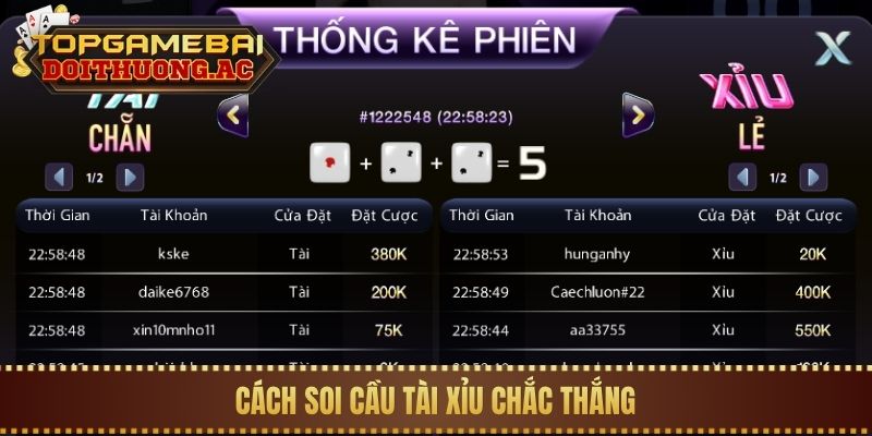Hướng Dẫn Cách Soi Cầu Tài Xỉu Chuẩn Xác Nhất 2 Cách soi cầu Tài Xỉu chắc thắng