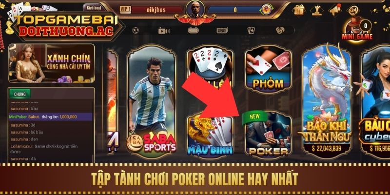 Tập tành chơi Poker online hay nhất